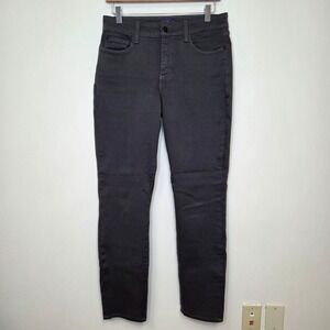 NYDJ Alina Legging Jeans Womens 6 Charcoal Gray High Rise Skinny Lift Tuck Denim